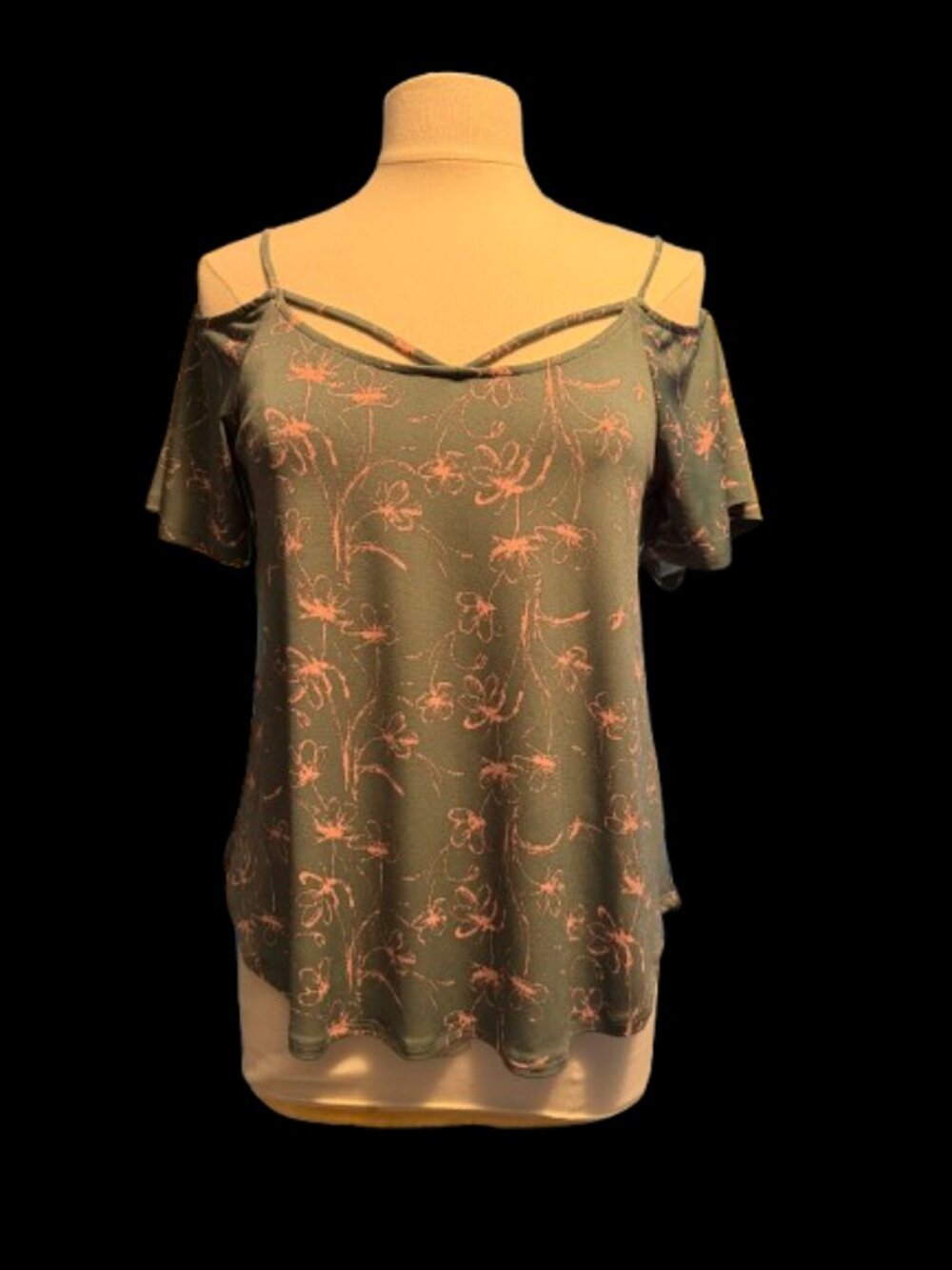 KAILEIGH Ladies Cold Shoulder Top